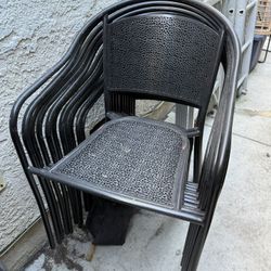 Black Metal chairs