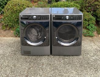 KENMORE ELITE WASHER AND DRYER SET.