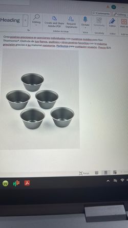 Moldes para flan ( Thermomix)
