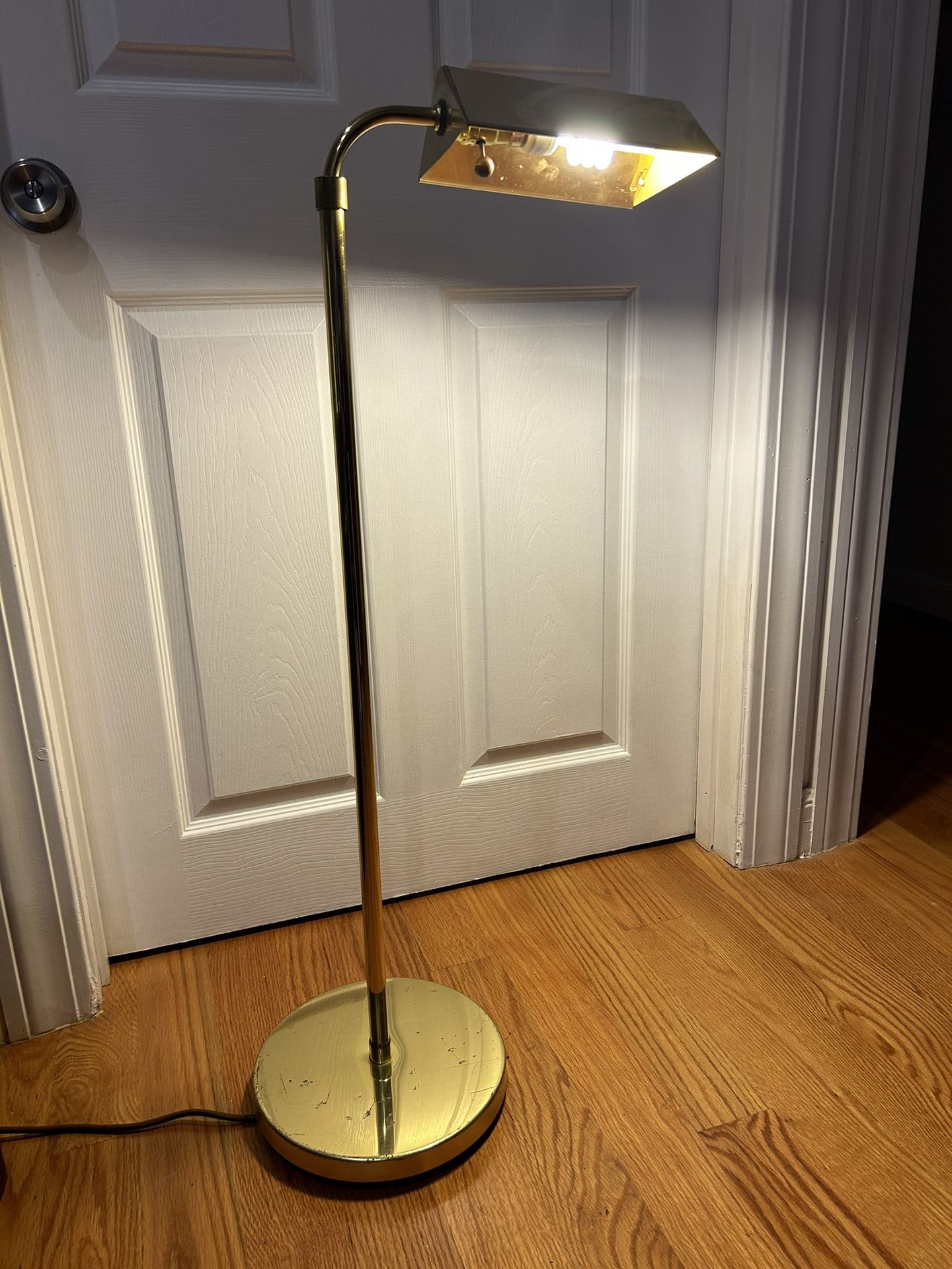 Adjustable Brass Floor Lamp