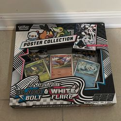 Pokemon Scarlet & Violet Black Bolt White Flare Poster Collection Box