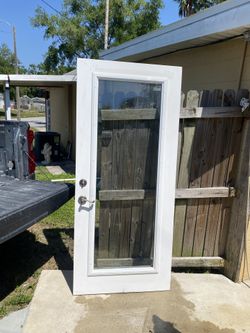 Exterior Impact Full Glass Door 34x77