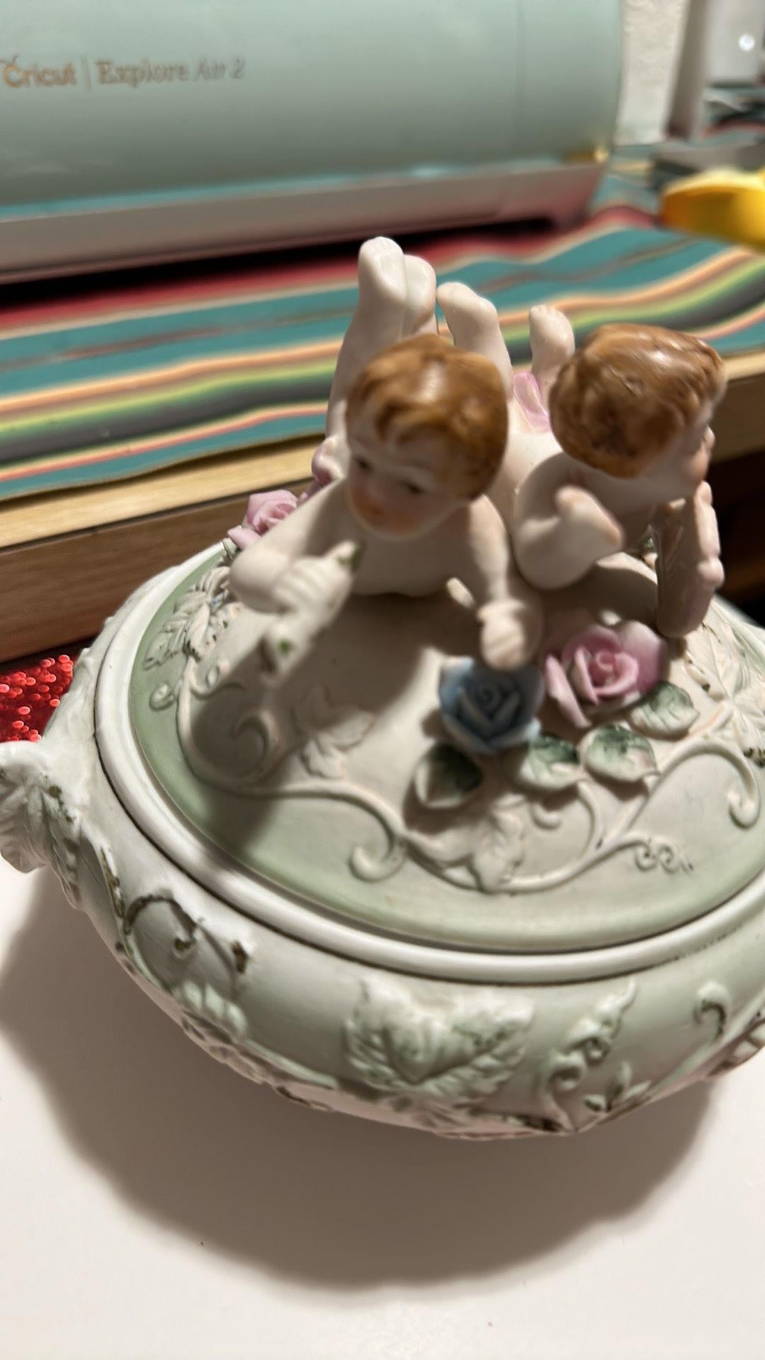 Vintage Porcelain Trinket Box