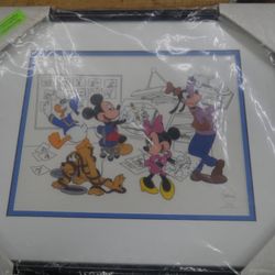Walt Disney Studios LE Sericel "At the studio with the fabulous five" 1997 w COA