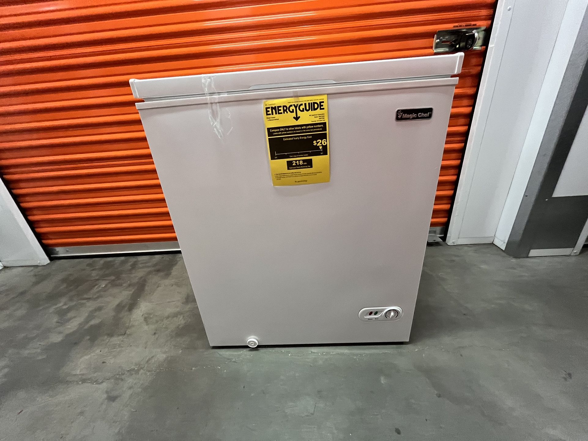 Magic Chef 5.0 cu. ft. Chest Freezer in White