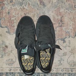 Mens Black Puma Seude 