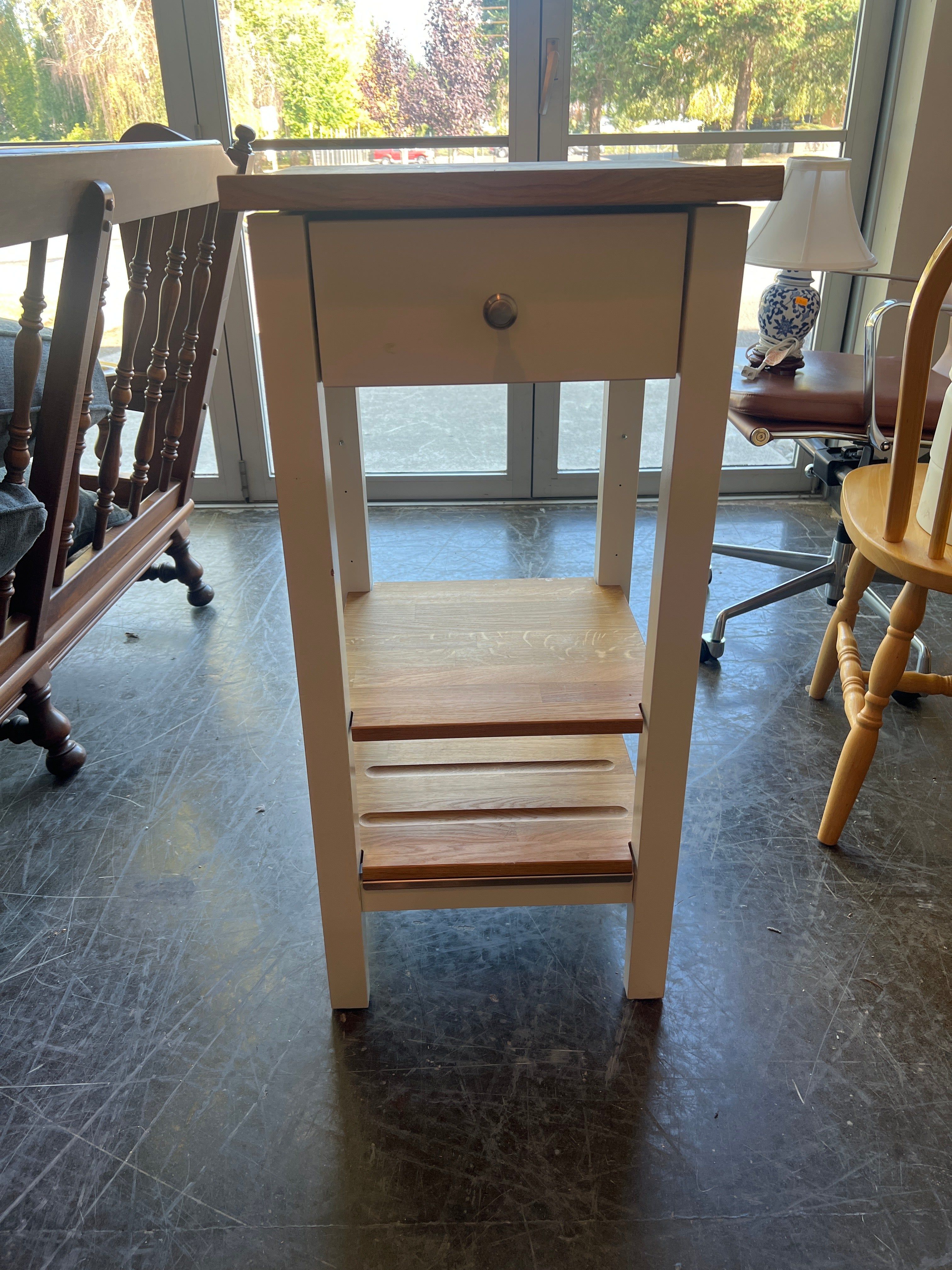 IKEA Stenstorp Kitchen Island Cart with Butcher Block Top