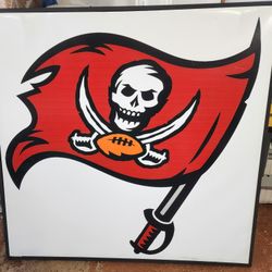 Large Framed Bucs Logo On Vinyl