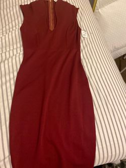 Burgundy dress