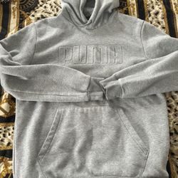 Puma women’s hoodie size M grey