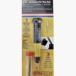 General Tools 70804 4 Piece Miniature Pin Vise Set USA