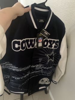 Shop Pro Standard Dallas Cowboys Remix Varsity Jacket FDC640931-NVY blue