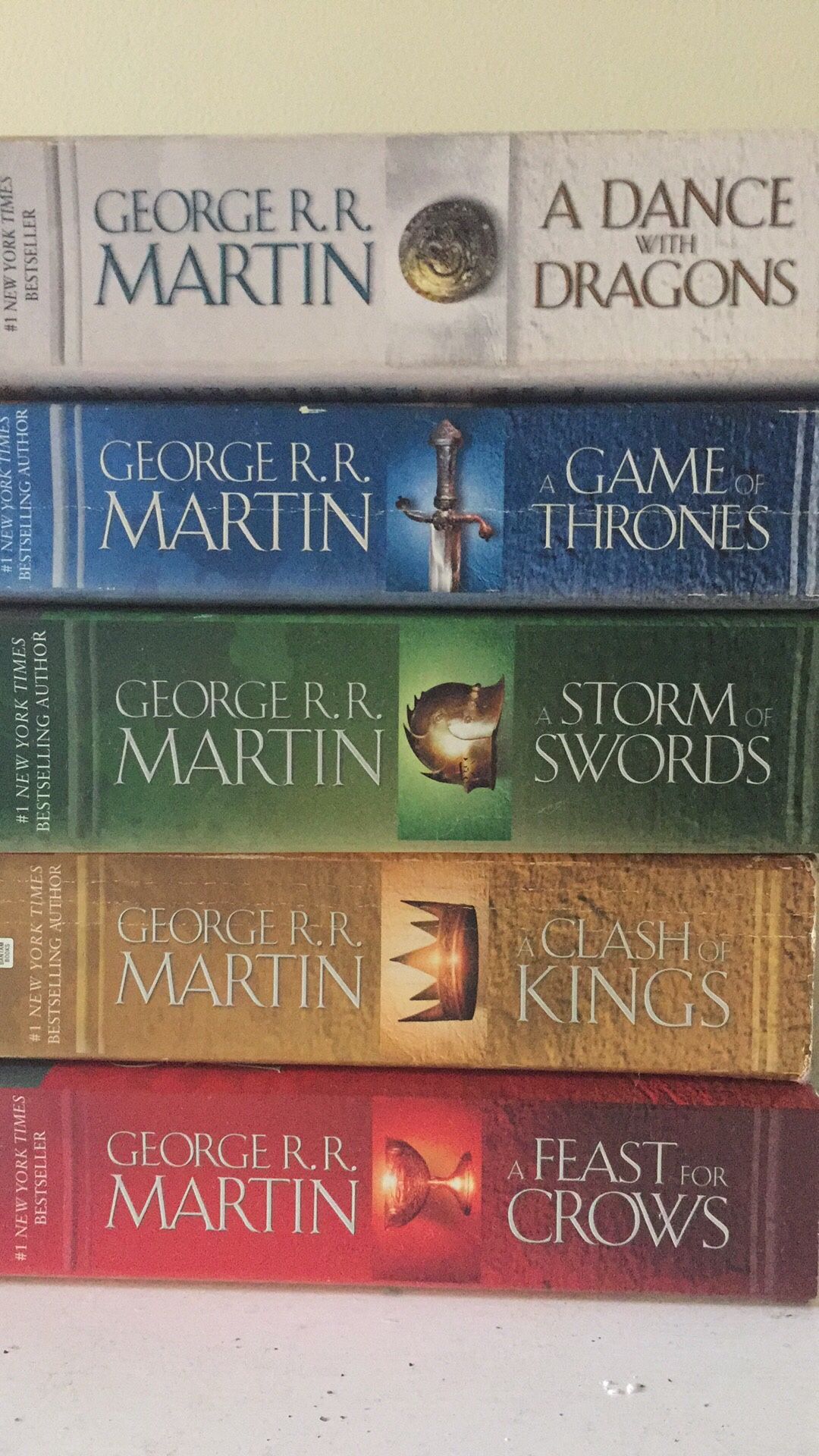 Game of Thrones original paperback book set