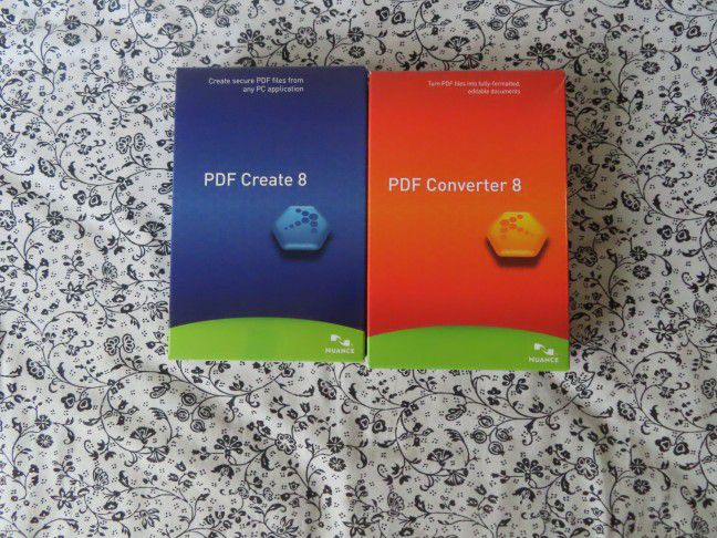 New Nuance PDF Converter 8.0 & pdf 8 create bundle Sealed