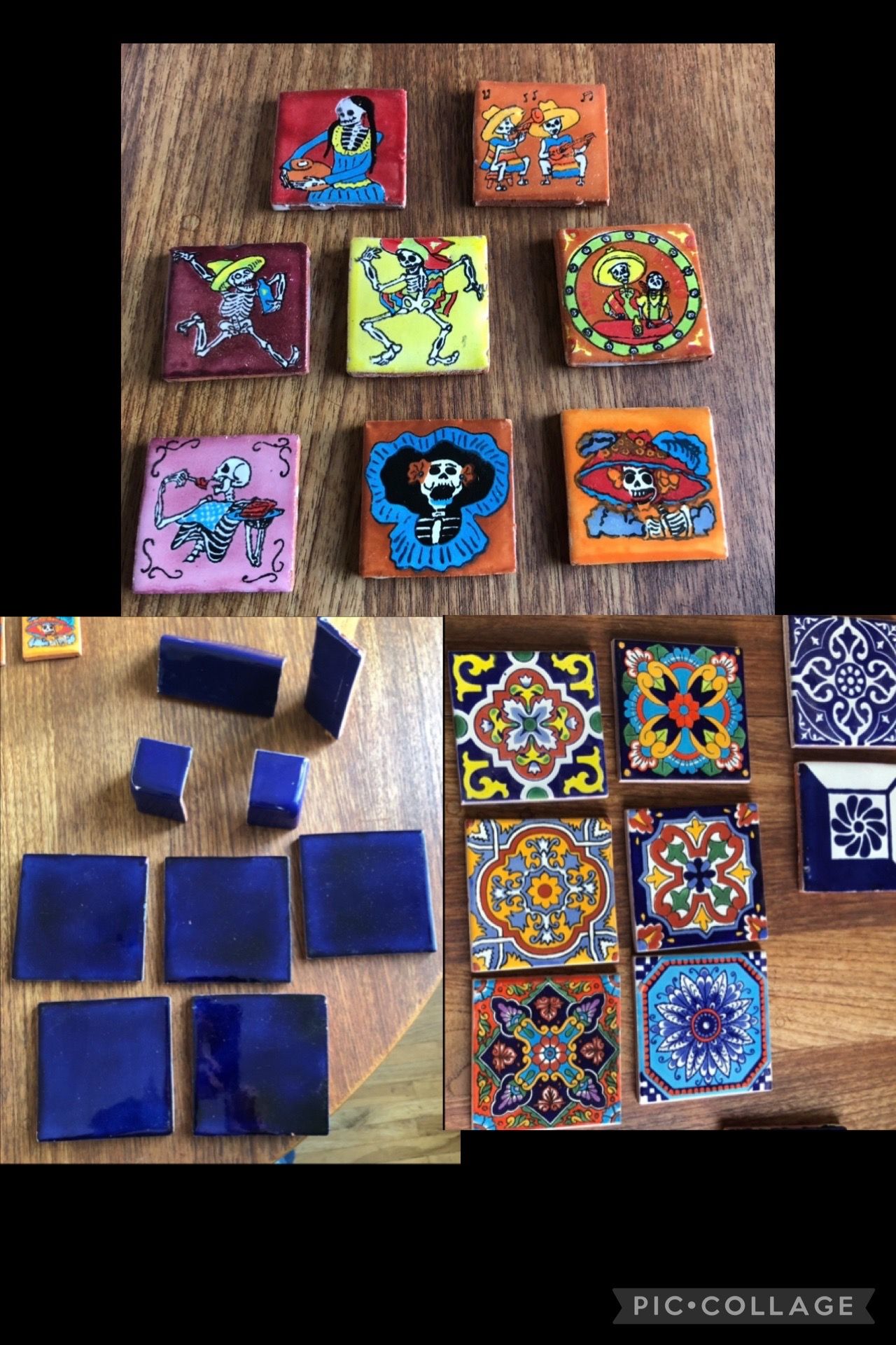 Spanish Tiles Talavera Hand Painted (Mexico)