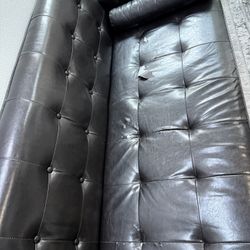 Leather Couch, (with A Little Damage)