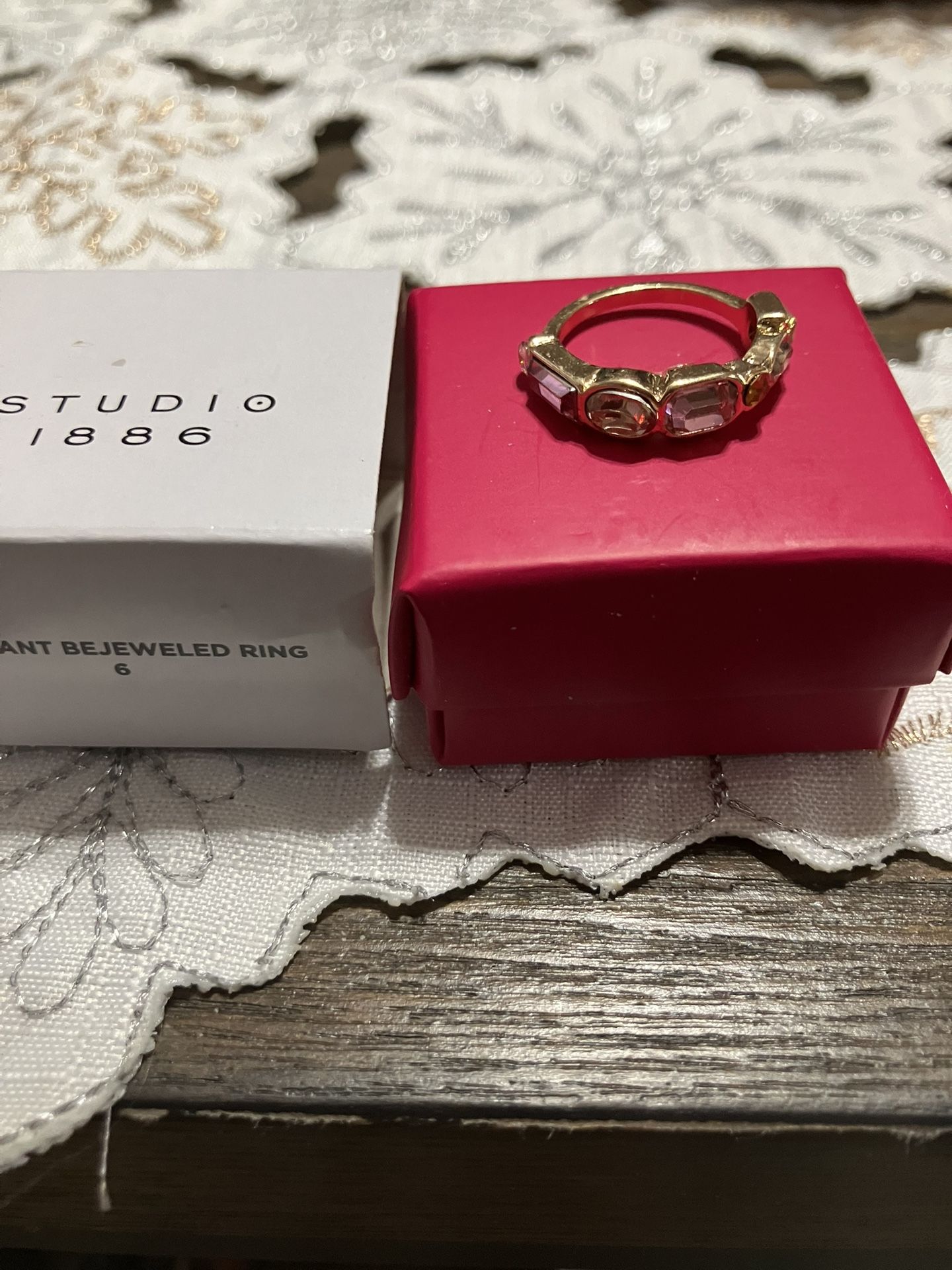Avon New Multi Stone Ring Size 6