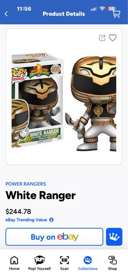 Funko power rangers white ranger