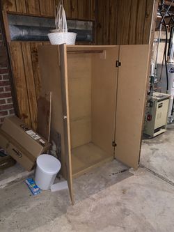 Standing Wood Closet 