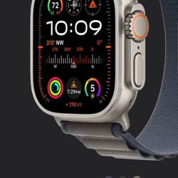 Apple Watch Ultra 2 -49 mm 64 GB -Titanium blue Ocean Band