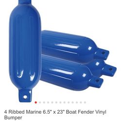 4 Ribbed Marine Fenders 