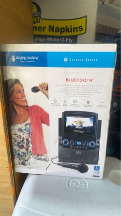 Singing machine (Bluetooth, aux, karaoke,etc.)