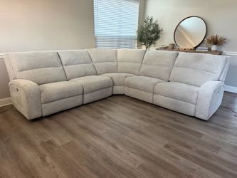 Large 5 Piece Power Reclining Sectional Sofa