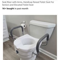   Toilet Seat With Handles, 