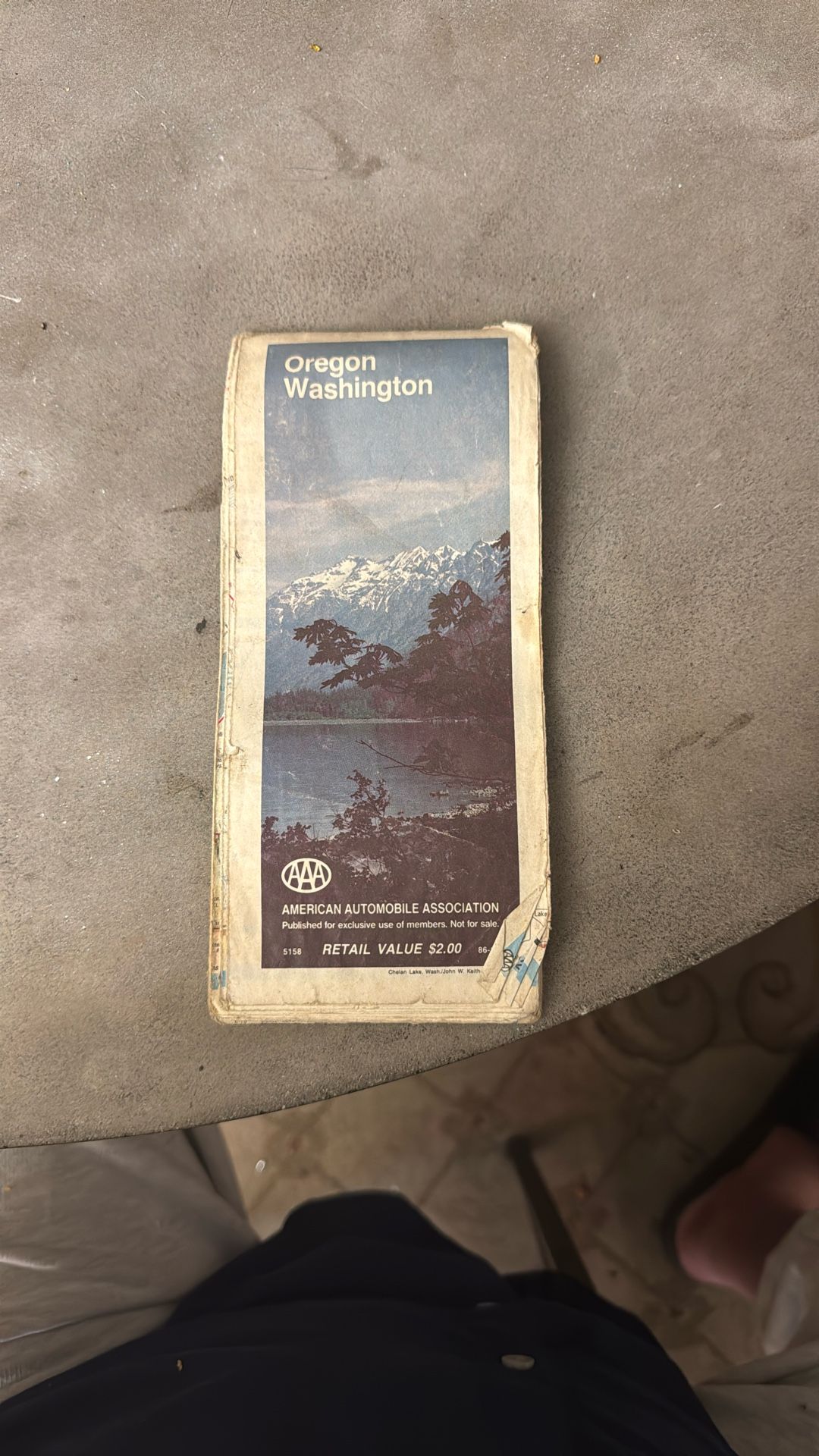 Free Old School Oregon Washington Map