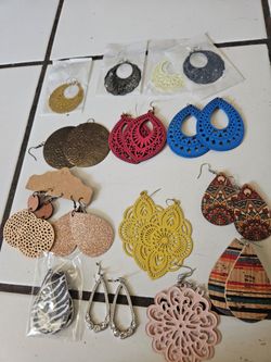 Earrings.50 each or $ 5 for all