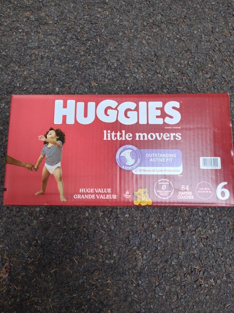 Huggies Size 6 Diaper Count 84