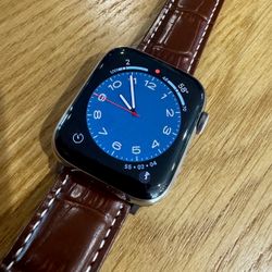 Apple Watch Series 5 44mm Stainless Steel, GPS + Cellular, 87% Battery