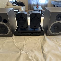 Studio Monitors and Amplifier