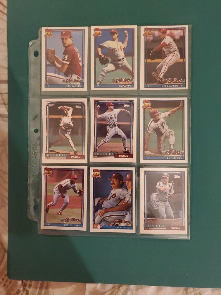 TOPPS 1991 & 1992 Phillies