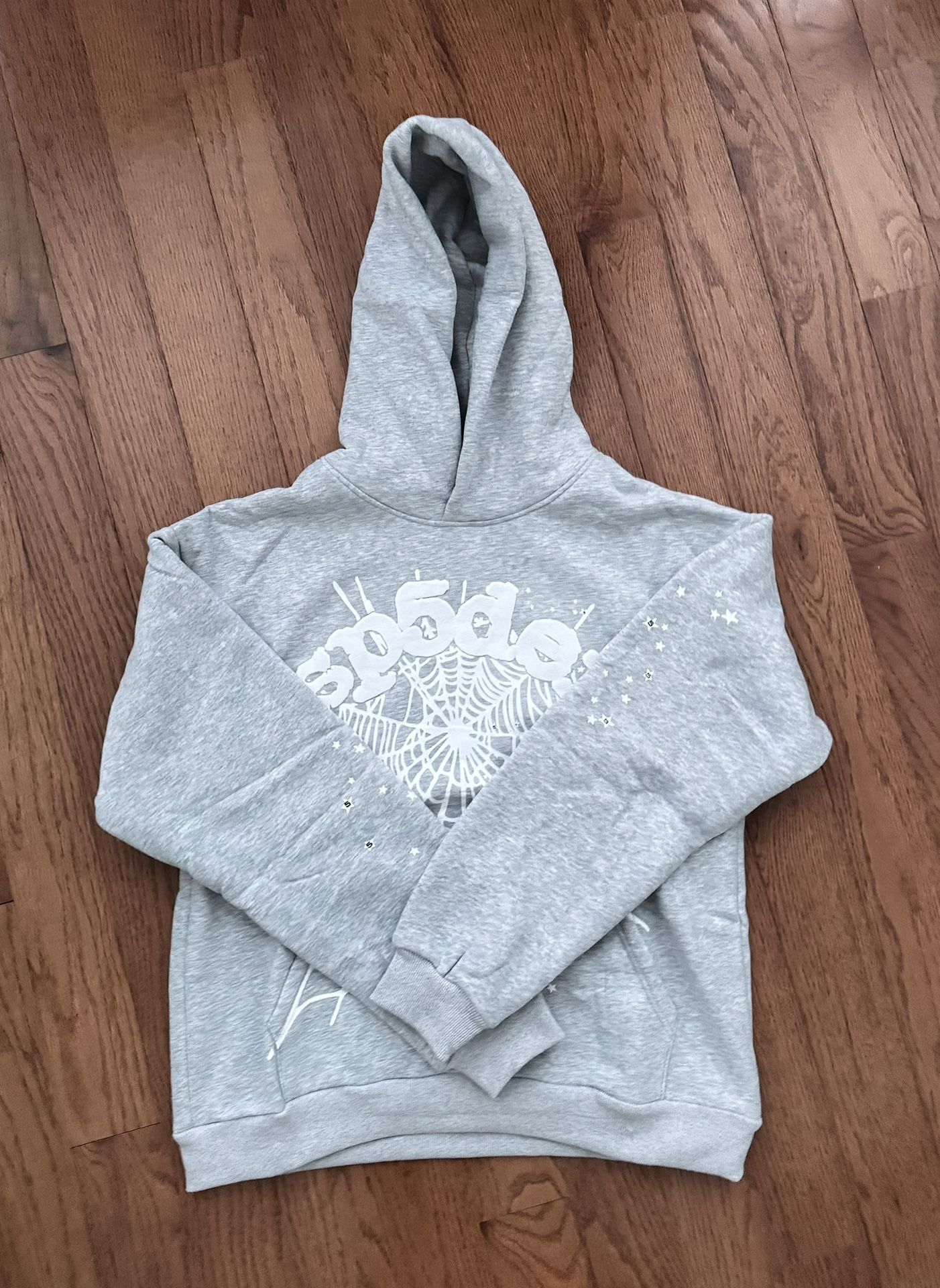 Sp5der Hoodie Grey Size Small