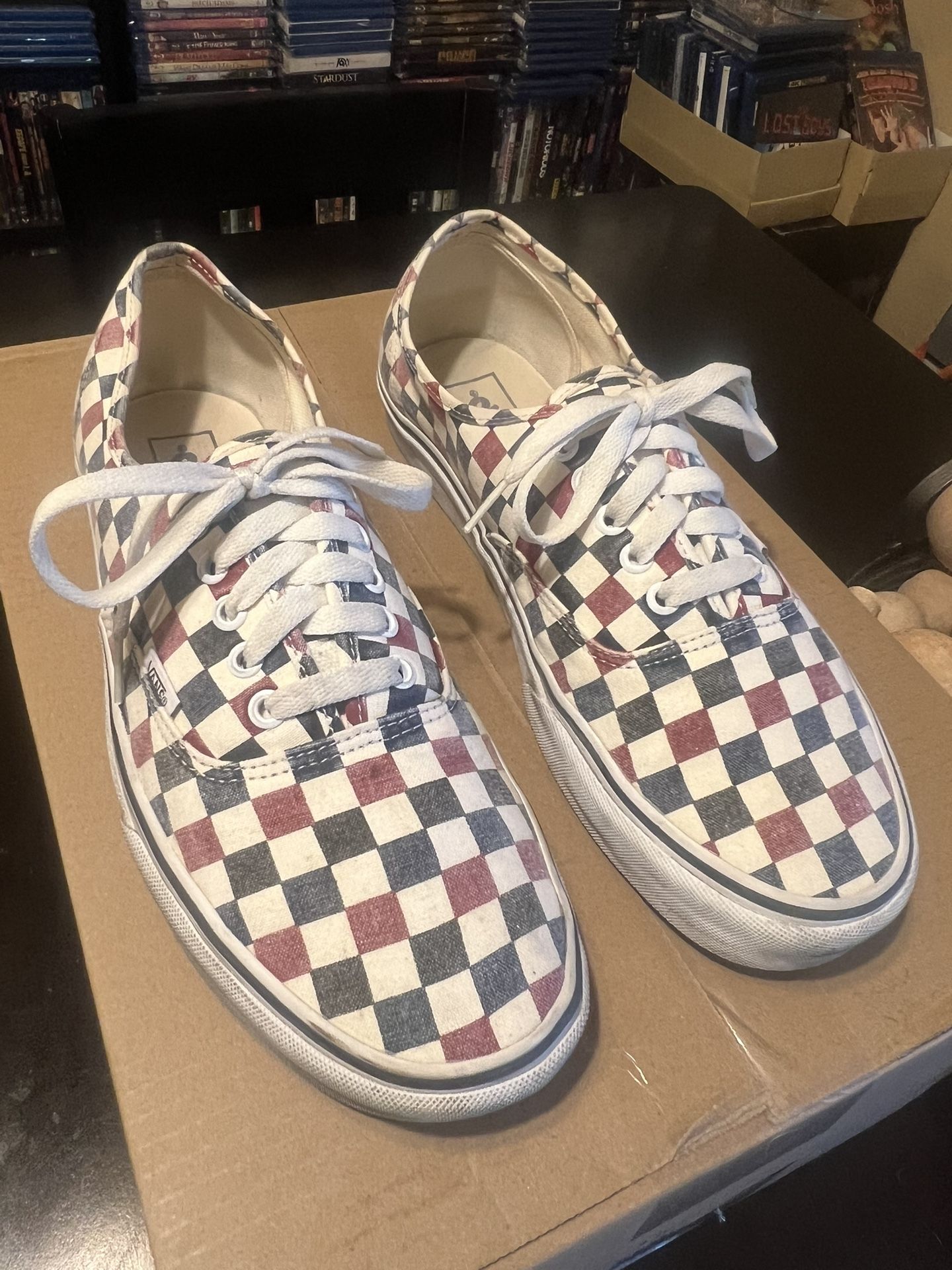 Vans Authentic Washed Checkerboard shoes