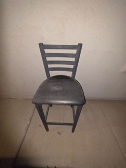 3 black Bar stools