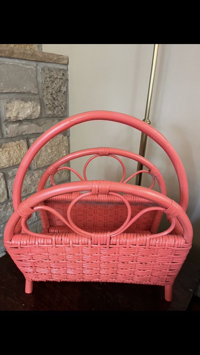 Rattan Magazine Rack