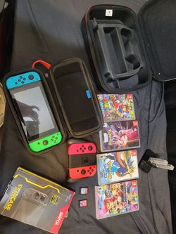 Nintendo switch with Pokemon games plus more