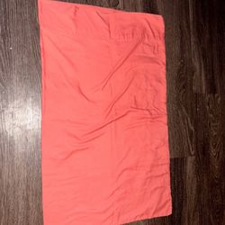coral pink pillow case
