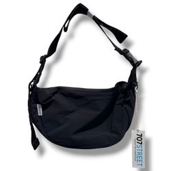 707 Street Medium Nylon Crescent Bag