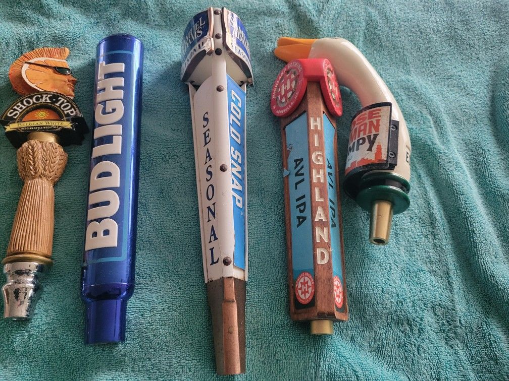 Set Of Used Beer Tap Handles