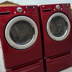 LG WASHER AND ELECTRIC DRYER 