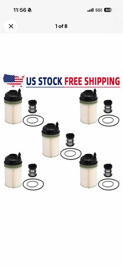 5X Diesel Fuel Filter Insert Kit for DDE Gen 5 Engine*NOS*