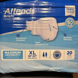 Incontinence Briefs 20 Pack Attends