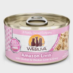 Weruva Amazon Livin' with Chicken Breast & Chicken Liver in Gravy Cat Food, 5.5-oz - Case of 24 