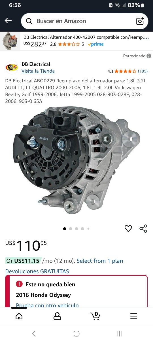 New Alternator For Audi ,volkswagen Beetle,jetta