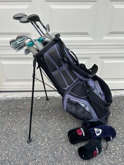 Maruman (RH) golf full set with Ogio Cirrus Black / Grey 14 Way Divider - 10 Pockets Lightweight Golf Club Stand Bag