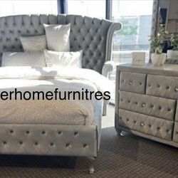 New 4pc Bedroom Set In Box 📦 Buy Now Pay Later $39 Down No Credit Needed 