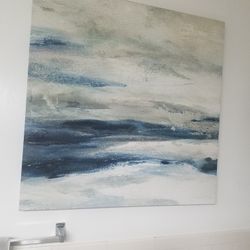 Blue And Beige And White Wall Decor